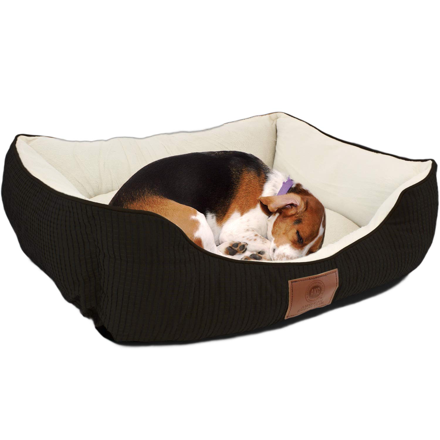 Black Dog Bed Breakfast British Columbia Canada American Kennel Club Small Black Dog Bed, Solid Weave Cuddler, AKC Pet