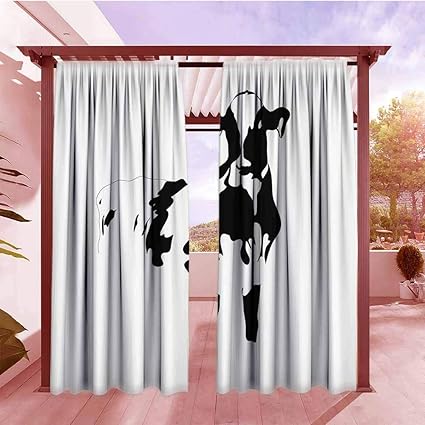 Amazon Com Rod Pocket Window Curtain Panel Farmhouse Decor