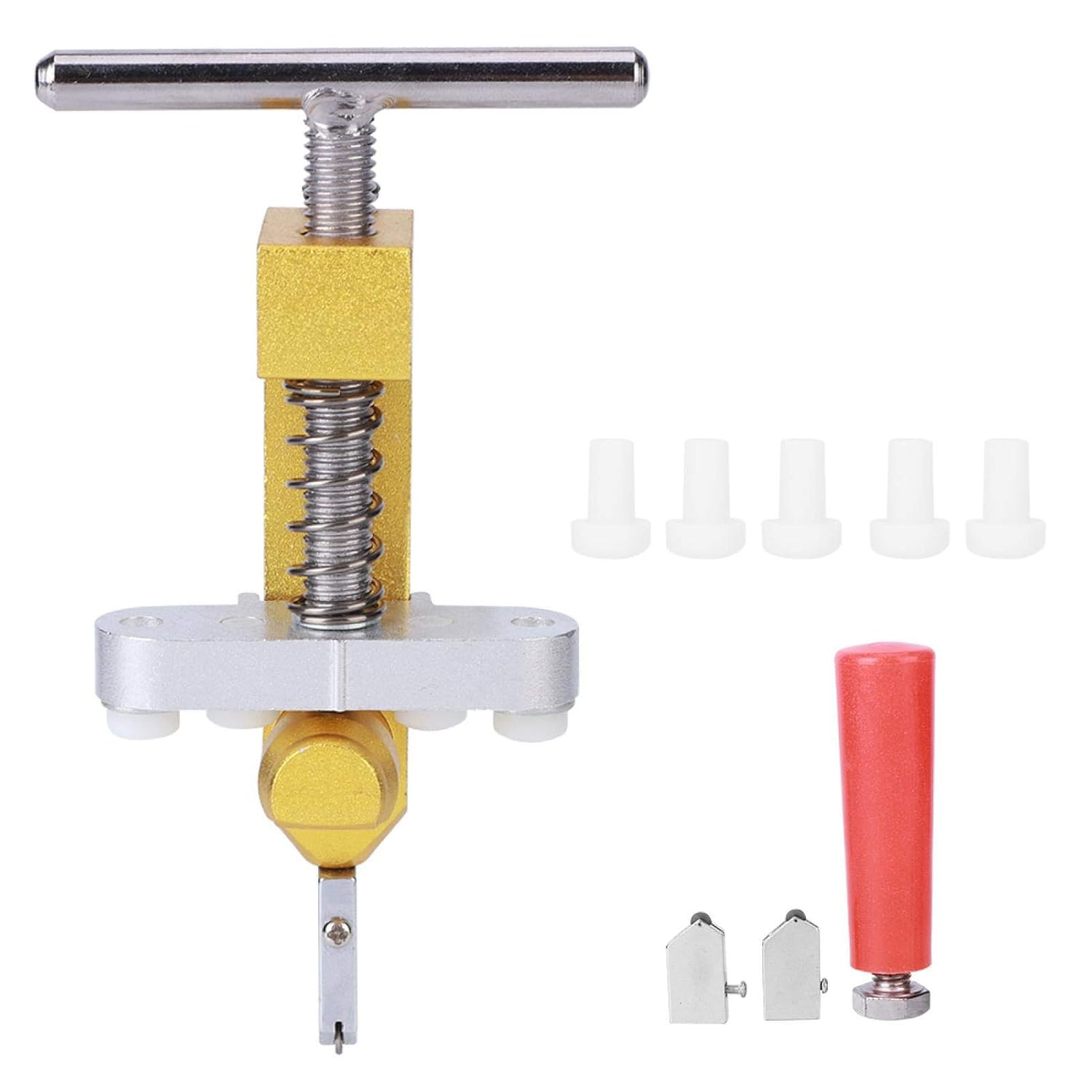 Glass Cutter Tool, T‑Shaped Handle Portable Aluminum Alloy Plexiglass