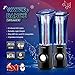SoundSOUL Dancing Water Speakers LED Speakers Water Fountain Speakers Mini Music Amplifier(6 Colored LED Lights,Dual 3W Speakers, for Your Family) - Black