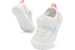 JIASUQI Baby Barefoot Shoes Boy Girls First Walking Shoe Infant Breathable Sneakers Lightweight Non-Slip Crib Shoes Indoor Ou