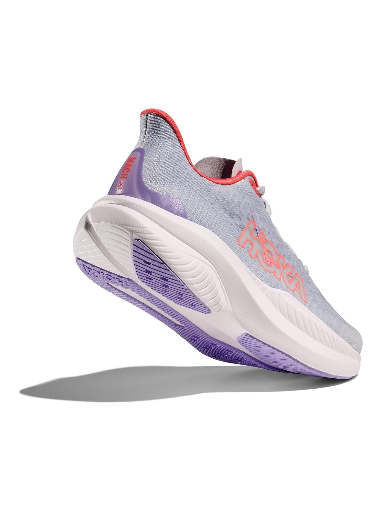Hoka Women's Mach 6 Sneaker, Pale Dusk/Gull, 5 Wide
