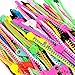85-Pack Zipper Friendship Bracelets Set,Fidget Friendship Bracelets 7.5 Inches Sensory Toys Party Pack,Friendship Bracelets for Goodie Bag Fillers