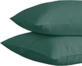 MOONLIGHT20015 Super King Duvet Cover Set Emerald Solid Microfiber 2 Pillowcases view 7