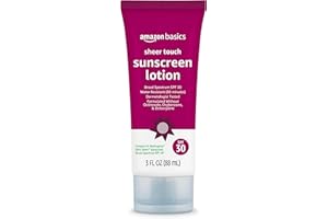 AMAZON BRAND - SOLIMO Amazon Basics Sheer Face Sunscreen SPF 30, UVA/UVB Protection, Water Resistant (80min), Formulated without Octinoxate & Oxybenzone, 3 fl oz (Pack of 1) (Previously Solimo)