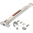 LANITI Hardware Push Bar Stainless Steel Commercial Emergency Exit Bar Panic Exit Device Suitable for Wood Metal Door Exterior Locking Lever Trim. (Handle Lever - Without Alarm 2.0)