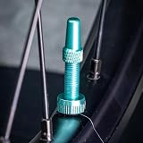 Muc-Off Tubeless Valves V2 7075 Aluminium Presta Turquoise 44mm view 3