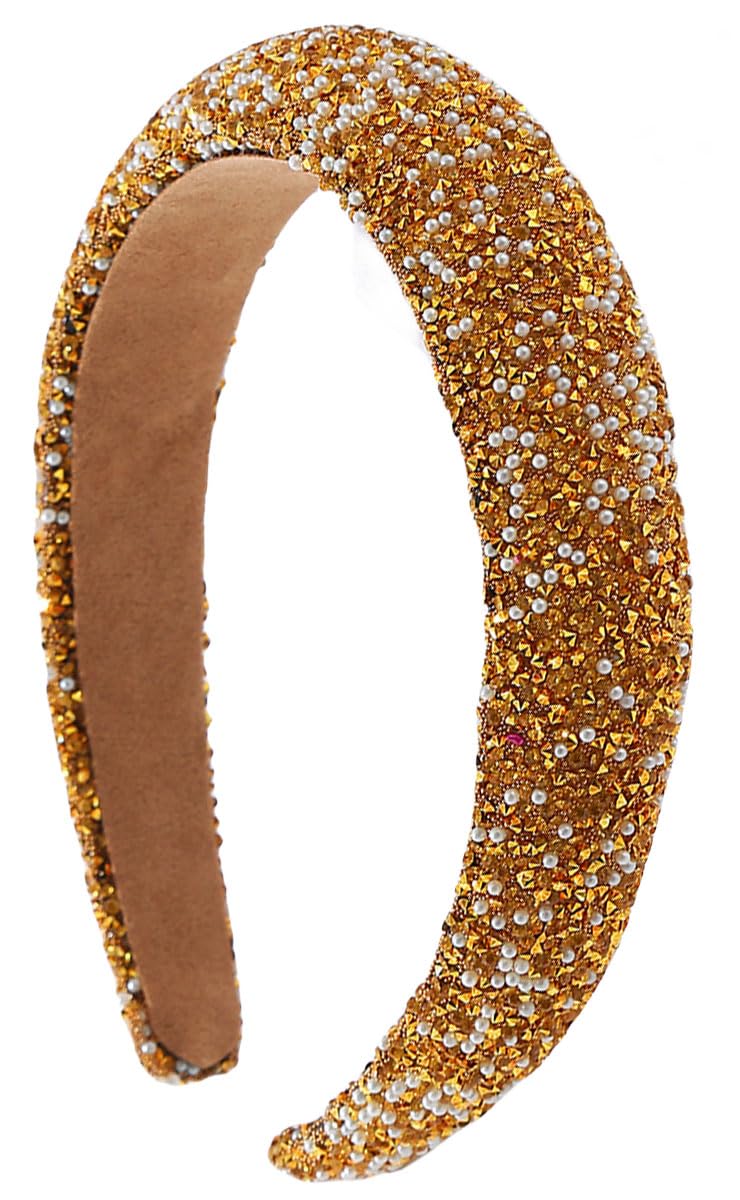 scicent Hair Bands for Women Gloden Headbands for Girls Crystal Head Band 25414 — image 1