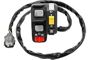 JAVIK Compatible Honda Rubicon 500 Foreman 500 ES Multi-position 2-way Black Handlebar Mount Electric Shift Shifter Start Kil