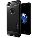 iPhone 7 Case, Spigen [Rugged Armor] Resilient [Black] Ultimate protection from drops and impacts for Apple iPhone 7 (2016) - (042CS20441)