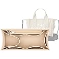 Lckaey tote bag organizer insert for marc jacobs organizer large tote bag organizer 2042beige-M