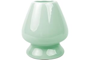 Mocha ChaDao MATCHA Traditional Tea Set |Ceramic Holder for Bamboo Matcha Chasen - Gift Box | Best Japanese Authentic Accessories For Matcha Green Tea Ceremony (Apple Green)