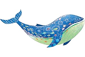 TOYGURU Big Floor Puzzle,48pcs Animal Shaped Jigsaw Puzzles, Toddler Games and Gifts for Kids Ages 3 Years and Up, Best for Family Game Collection New Year Christmas Birthday Kids Gifts (Whale)