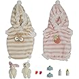 2 Pcs Cute Reborn Doll Clothes Set, Baby Dolls Clothes Include Bear Dolls and Baby Bottle Nipples for 4.5-5.5 inch Dolls