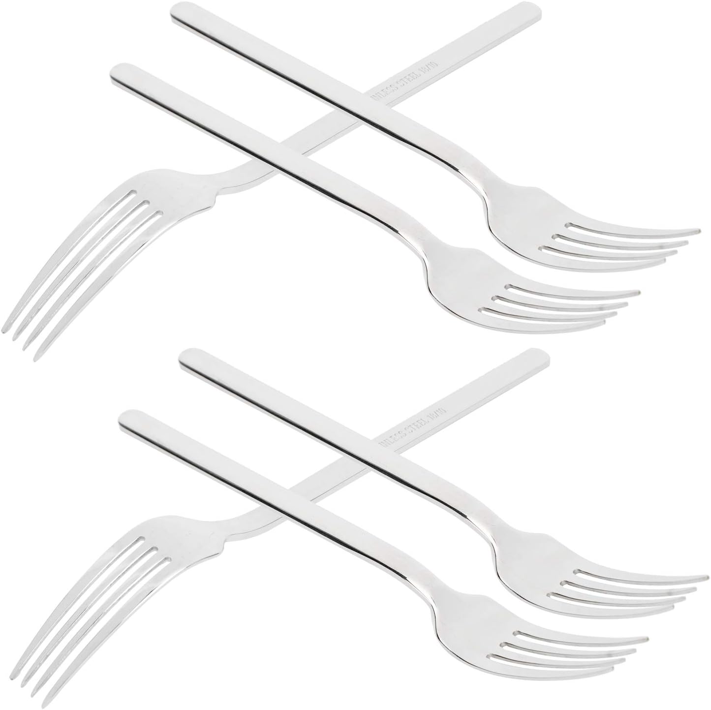 Steak Fork, Round Durable 12Pcs Odorless Rust‑Proof Fork, for Kitchen