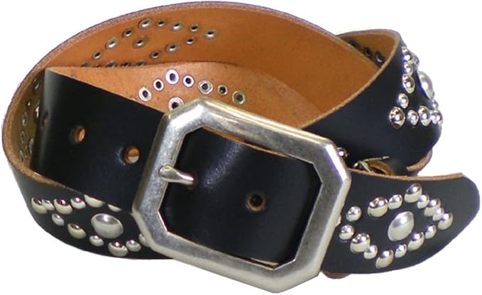 Amazon Un Club メンズベルト 7004 本革 ウエスタンベルト 黒 ベルト 通販