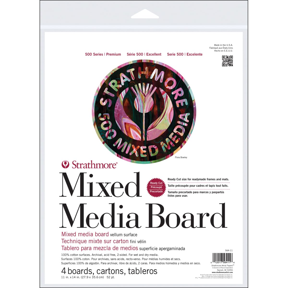 Strathmore Pro-Art Mixed Media Boards 4 kg-11-inch x 14-inch