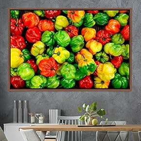 signwin Framed Canvas Wall Art Vibrant Vegetables Citrus...