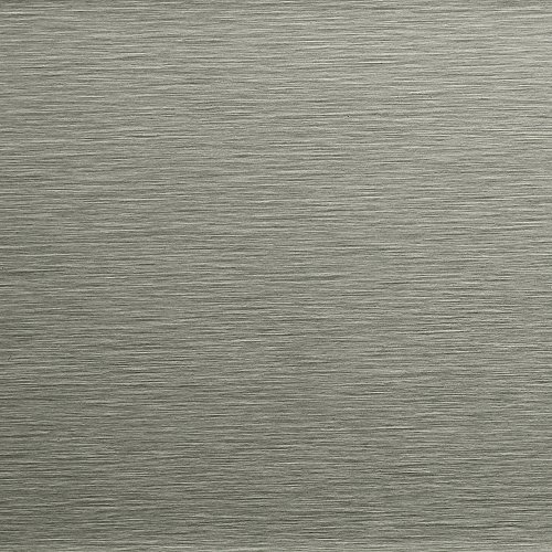 Aspect Peel and Stick Backsplash 12inx4in Square Stainless Matted Metal Tile approx 15 Sq Ft Kit for Kitchen and Bathrooms