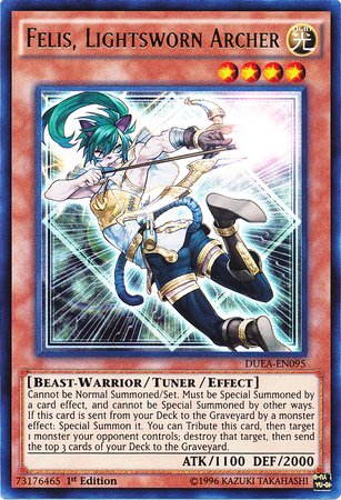 Yu-Gi-Oh! - Felis, Lightsworn Archer (DUEA-EN095) - Duelist Alliance - 1st Edition - Ultra Rare