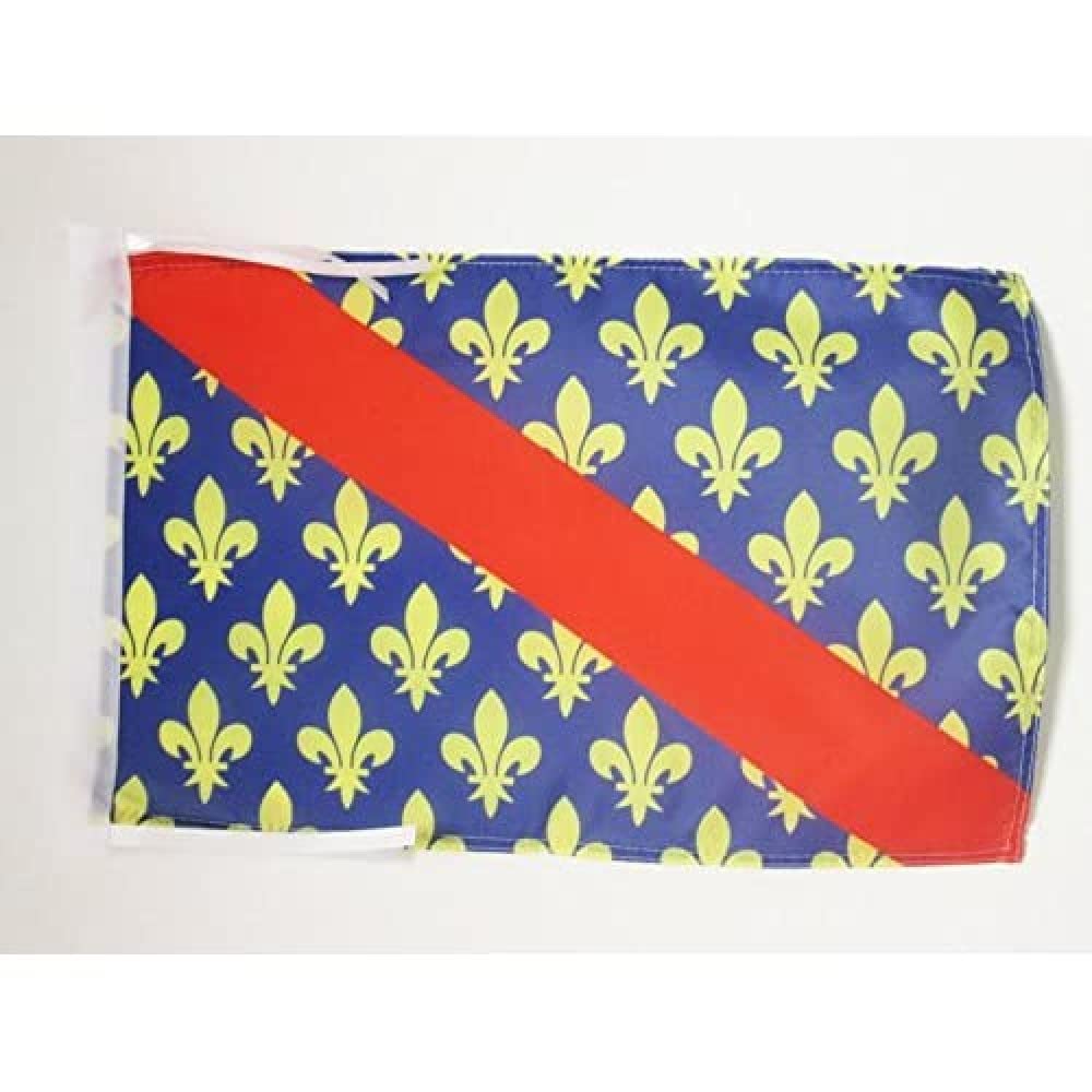 AZ FLAG - French Department of Allier Flag - 18'' x 12'' - 100% Polyester France Small Banner with Two Cords - Fade Resistant - Vivid Colors - 18x12 in - 45x30 Cm — image 1