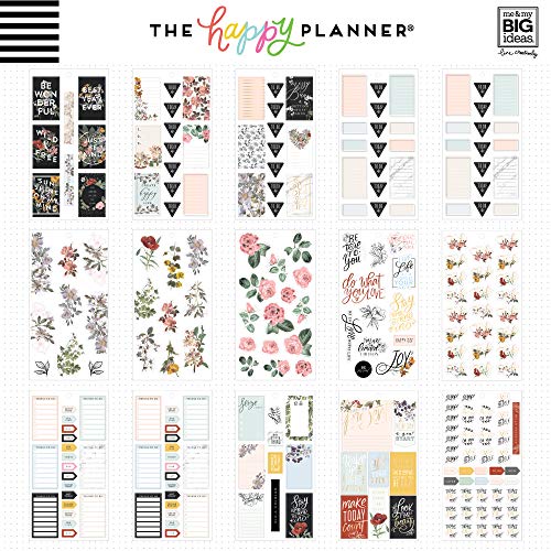 me & my BIG ideas Sticker Value Pack - The Happy Planner Scrapbooking Supplies - Vintage Botanicals  - //medicalbooks.filipinodoctors.org