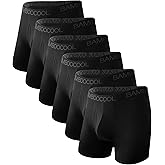 BAMBOO COOL Breathable Men's Underwear Modern Multipack Comfortsoft Moisture-Wicking Boxer Briefs 6 Pack