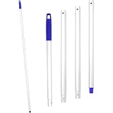 EaseYourDay Aluminum Mop Handle Replacement, 5.2 ft. Long Pole Screw Thread