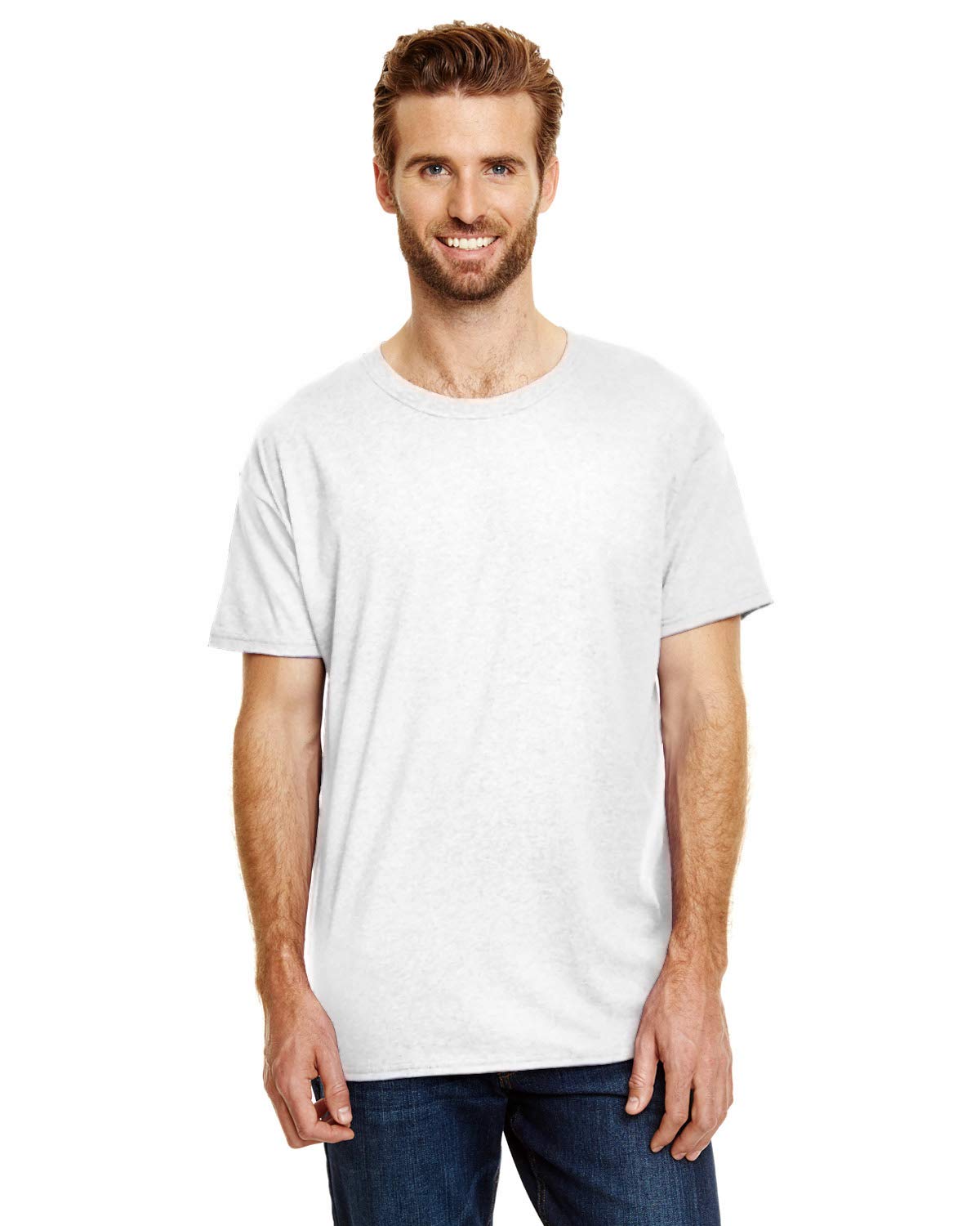HanesMens X-Temp Triblend Tee with Fresh IQ (42TB) -White Trib -XL