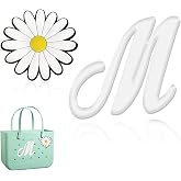 Hroatpk 2pcs Charms for Bogg Bag, Letter Charms Decorative Accessories | Compatible with Bogg Bag, Alphabet Lettering Insert for Handbag, Beach Bag, Rubber Tote