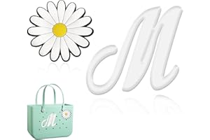 Hroatpk 2pcs Charms for Bogg Bag, Letter Charms Decorative Alphabet Lettering Accessories Insert Compatible With Beach Bag, Rubber Tote