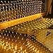 Led Net Lights 9.8ft x 6.6ft 200LED Warm White Battery Operated,Outdoor String Decorative Lights for Window Wall Sweetheart Table Background Camping Beach [Remote,8 Mode,Timer,Dimmable]