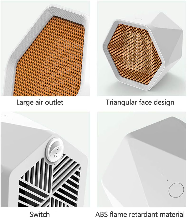 無料長期保証 電気ヒーター 小型 六角 セラミックヒーター 3秒予熱 2段階切替 過熱保護 難燃シェル 足元 車中泊 オフィス キャンプ 脱衣所暖房器具 絶妙 Www Centrodeladultomayor Com Uy