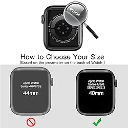 JETech Case with Screen Protector for Apple Watch