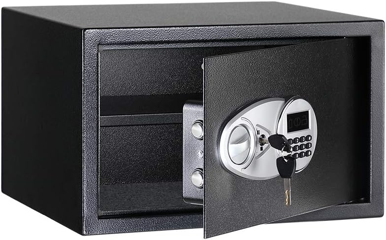Amazon Basics Steel Security Safe with Digital Keypad, Secure Money, Cash, Jewelry, ID Documents, 34 Litres - Image 3