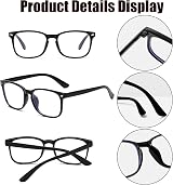 Himwein Blue Light Blocking Glasses - Anti Glare Clear Lenses Unisex view 3
