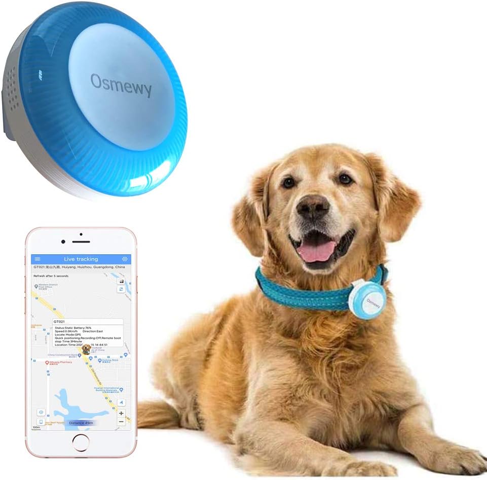 Osmewy Pet Tracker Hund GPS Tracker Dog Tracking Gerät für Hunde Bigger