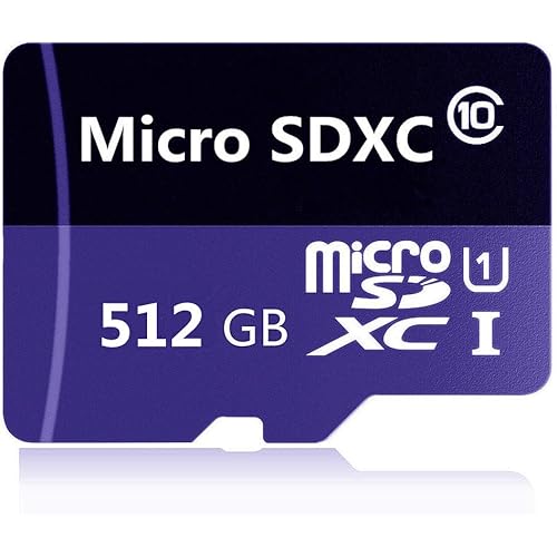 512GB Micro SD SDXC Card Memory Card High Speed Class 10 with SD Adapter, Designed for Android Smartphones (512GB)