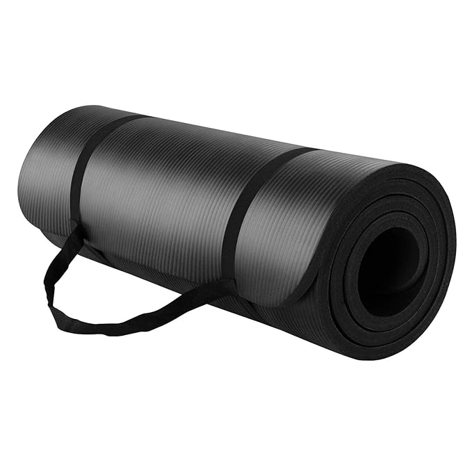 Yaheetech Gymnastikmatte Yogamatte 190 x 60cm Fitnessmatte mit Tragegurt Pilates 1,5cm Dicke Sportmatte trainingsmatte