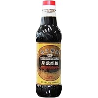 Pearl River Bridge Mushroom Flavored Superior Dark Soy Sauce, Plastic Bottles, 16.9 oz.