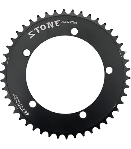 For Fixedgear Bicycle Chainring with Carbon Fiber Build, BCD144 Mounting for Track and Fixed Gear Bikes, Multiple Gear Sizes from 49T to 64T for Use (49T) : Sports & Outdoors