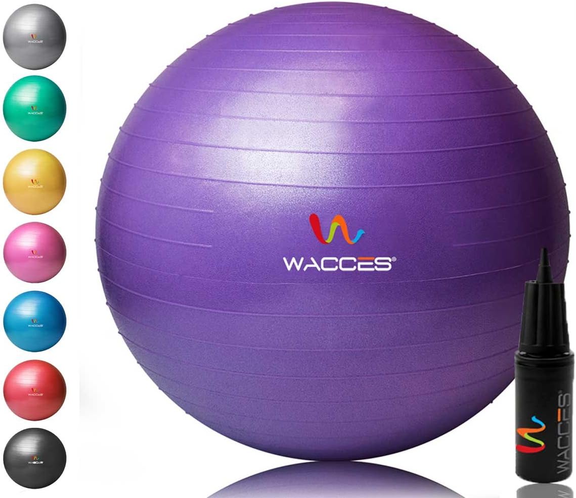 Wacces Yoga Ball with Hand Pump