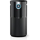 Shark Air Purifier MAX with NanoSeal HEPA, Clean Sense IQ, Odor Lock, Filters up to 1200 Sq. Ft. and 99.98% of Airborne Particles, 0.1&ndash;0.2 Microns, Grey, HP202 (Renewed)