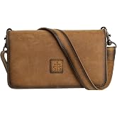 STS Ranchwear Baroness Evie Organizer Genuine Full Grain Leather Versatile Women's Crossbody Bag - 9.5" W x 5" H x 1.75" D