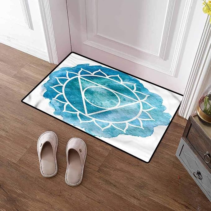 Custom&amp;blanket Front Door Mat Outdoor Chakra