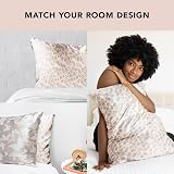 Kitsch Satin Pillowcase with Zipper Leopard 2 Pack Standard Queen view 5