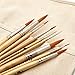 AIT Art Paint Brush Set - 15 Paint Brushes - Rounds, Flats - Handmade in USA for Trusted Performance with Oil, Acrylic, and Watercolor - Includes Canvas Brush Holder