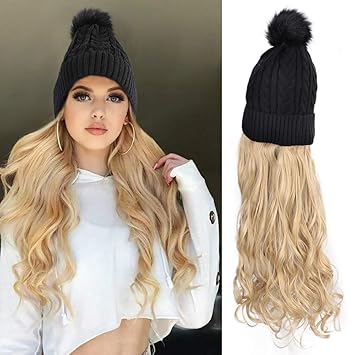 Amazon Com Entranced Styles Winter Hats Beanie With Long Curly
