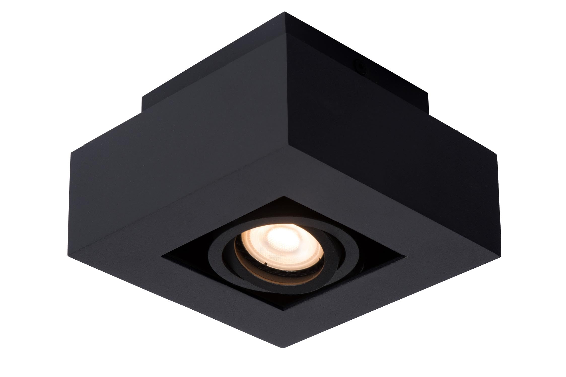 LUCIDE XIRAX - Ceiling Spotlight - LED Dim to Warm - GU10-1x5W 2200K/3000K - Black