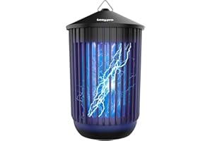 REKORI Upgraded 2024 Bug Zapper + Attractant - Best Effective 5200V Mosquito Killer Lamp - Electric Insect Fly Zapper Trap, Waterproof Indoor & Outdoor - 20W Bright Light Bulb for Backyard, Patio